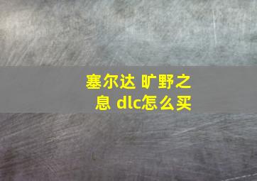 塞尔达 旷野之息 dlc怎么买